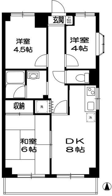 東京都三鷹市井口５ 武蔵境駅 3DK マンション 賃貸物件詳細