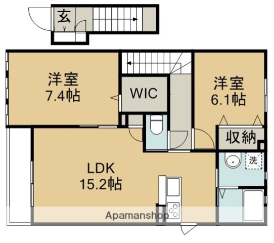埼玉県川越市南大塚３ 南大塚駅 2LDK アパート 賃貸物件詳細