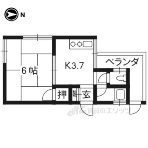 京都府京都市伏見区深草西浦町６ 藤森駅 1K アパート 賃貸物件詳細