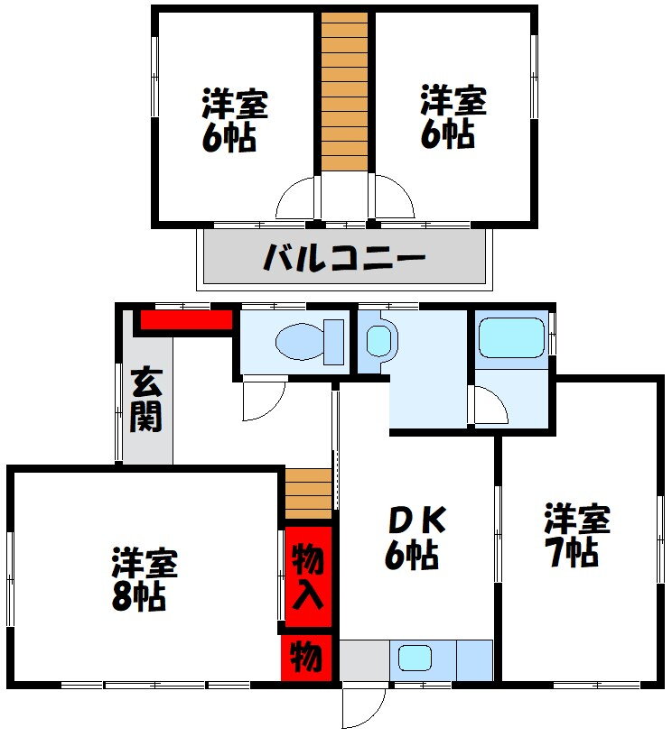 福岡県遠賀郡岡垣町野間４ 海老津駅 4DK 一戸建て 賃貸物件詳細