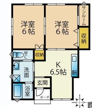 山形県長井市中道１ 長井駅 2DK アパート 賃貸物件詳細