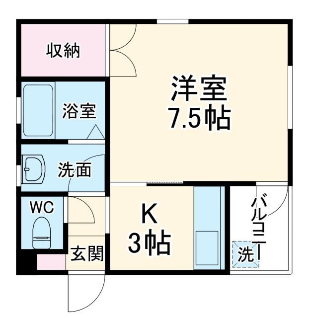 山梨県甲府市城東５ 善光寺駅 1K アパート 賃貸物件詳細