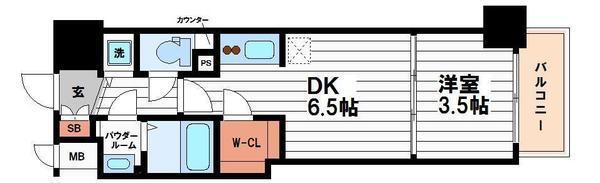 大阪府大阪市中央区常盤町２ 谷町四丁目駅 1DK マンション 賃貸物件詳細