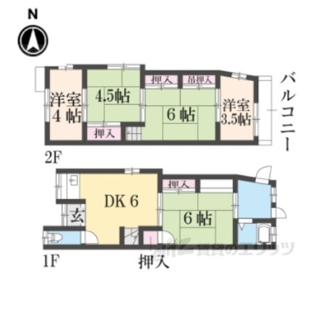 京都府京都市右京区山ノ内宮脇町 山ノ内駅 3DK 一戸建て 賃貸物件詳細
