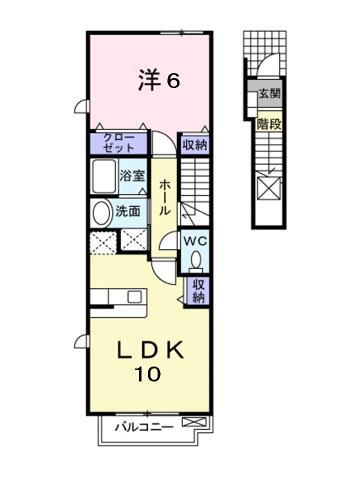 愛媛県松山市小栗２ 土橋駅 1LDK アパート 賃貸物件詳細