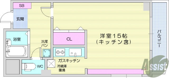 宮城県仙台市青葉区花京院２ 広瀬通駅 ワンルーム マンション 賃貸物件詳細