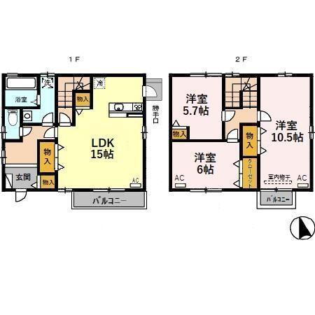 下奥井貸家 3LDK 賃貸物件詳細