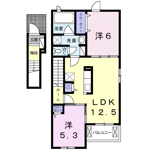 和歌山県和歌山市西浜 和歌山駅 2LDK アパート 賃貸物件詳細