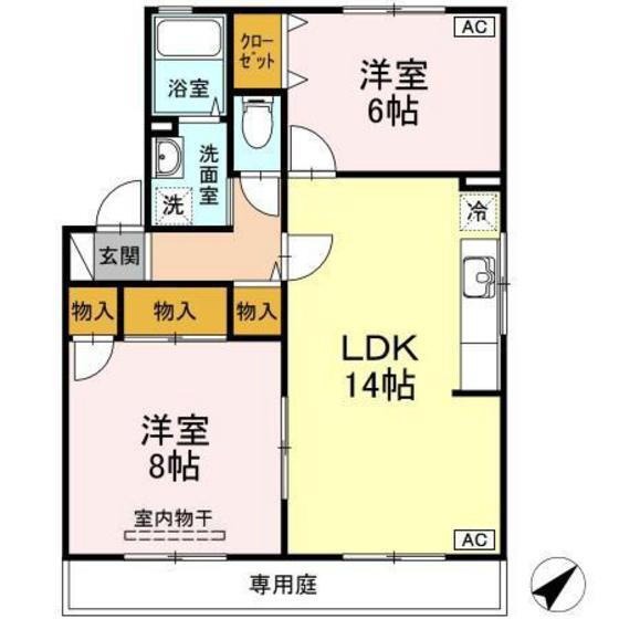 広島県廿日市市上平良 宮内串戸駅 2LDK アパート 賃貸物件詳細