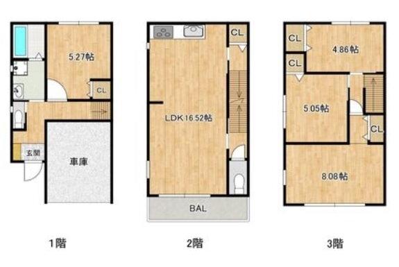 大阪府大阪市港区市岡元町３ 弁天町駅 3SLDK 一戸建て 賃貸物件詳細