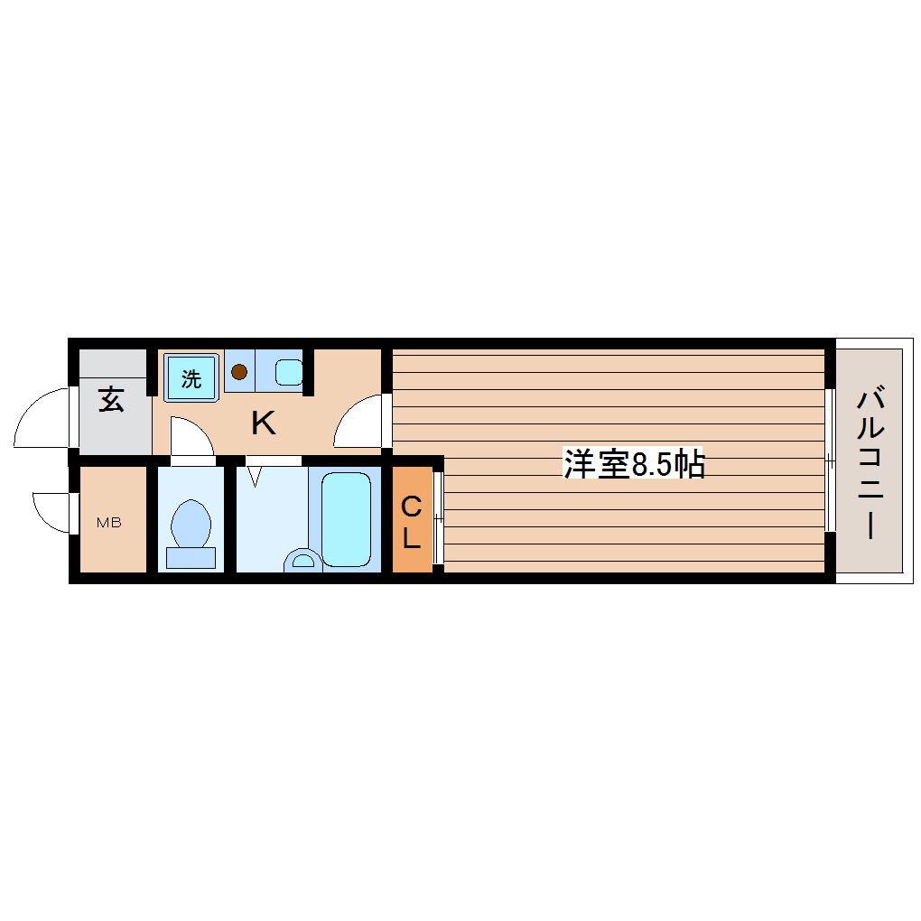 宮城県仙台市若林区新寺４ 連坊駅 1K マンション 賃貸物件詳細