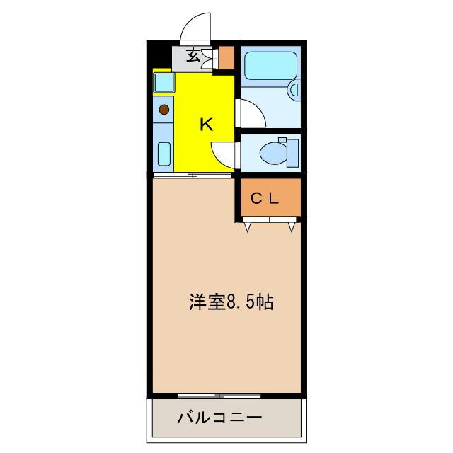 はよしハイツＢ 2階 1K 賃貸物件詳細