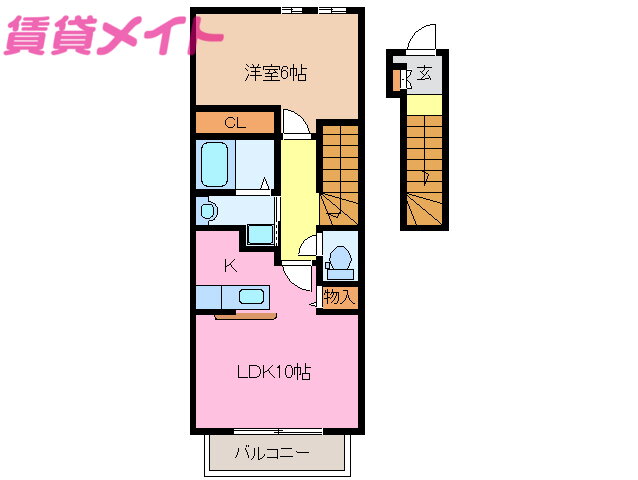 三重県松阪市松ヶ島町 松ヶ崎駅 1LDK アパート 賃貸物件詳細
