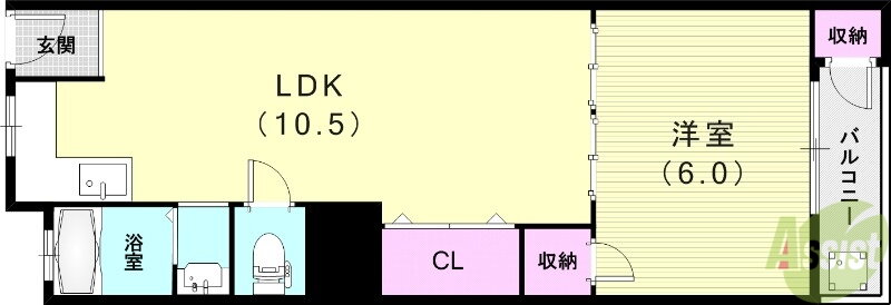 兵庫県尼崎市道意町６ 尼崎センタープール前駅 1LDK マンション 賃貸物件詳細