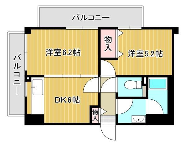 京都府京都市南区久世中久世町１ 桂川駅 2DK マンション 賃貸物件詳細
