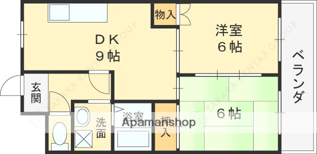 大阪府八尾市北本町３ 近鉄八尾駅 2DK マンション 賃貸物件詳細