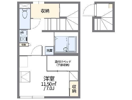 東京都世田谷区粕谷２ 千歳烏山駅 1K アパート 賃貸物件詳細