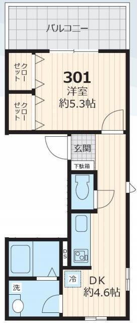 東京都渋谷区東２ 恵比寿駅 1DK アパート 賃貸物件詳細