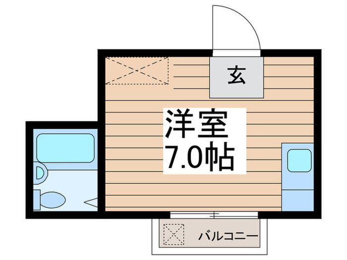 パレスリバ－サイド 2階 ワンルーム 賃貸物件詳細