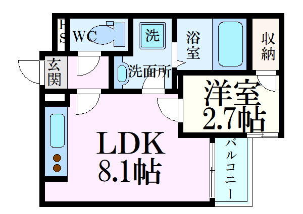 広島県広島市南区宇品西１ 県病院前駅 1LDK アパート 賃貸物件詳細