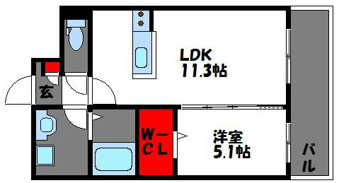 福岡県福岡市東区原田４ 柚須駅 1LDK マンション 賃貸物件詳細