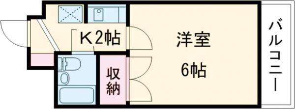 広島県安芸郡府中町柳ケ丘 向洋駅 1K マンション 賃貸物件詳細