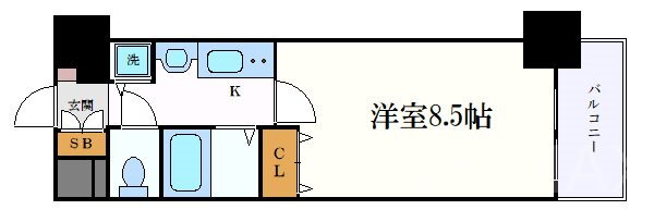 愛知県名古屋市中村区名駅南１ 名古屋駅 1K マンション 賃貸物件詳細