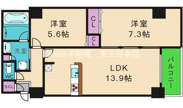 大阪府大阪市天王寺区生玉寺町 四天王寺前夕陽ヶ丘駅 2LDK マンション 賃貸物件詳細