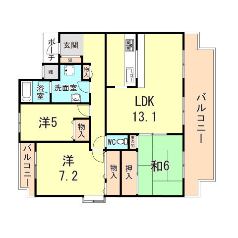 兵庫県神戸市東灘区西岡本５ 摂津本山駅 3LDK マンション 賃貸物件詳細