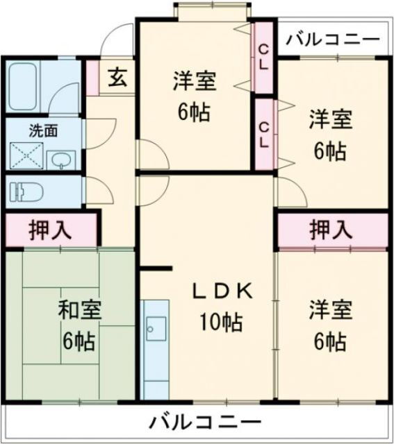 ベルデュール油山 3階 4LDK 賃貸物件詳細