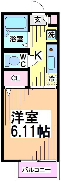 東京都杉並区方南１ 代田橋駅 1K アパート 賃貸物件詳細