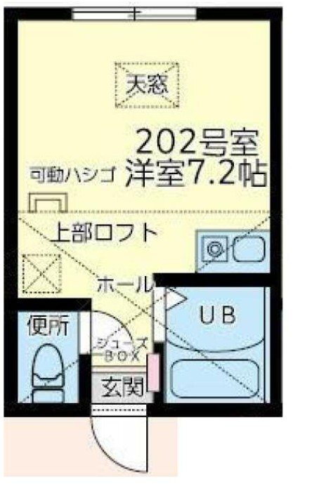 ユナイト山手エマヌエーレ 2階 ワンルーム 賃貸物件詳細