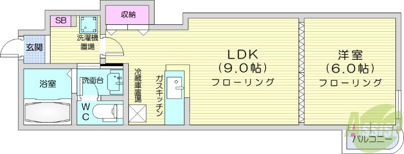 北海道札幌市北区北十六条西５ 北１８条駅 1LDK マンション 賃貸物件詳細