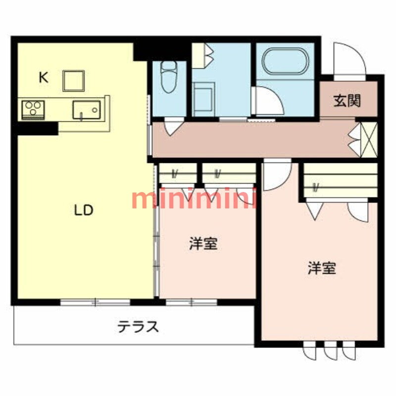 大阪府高槻市淀の原町 上牧駅 2LDK マンション 賃貸物件詳細