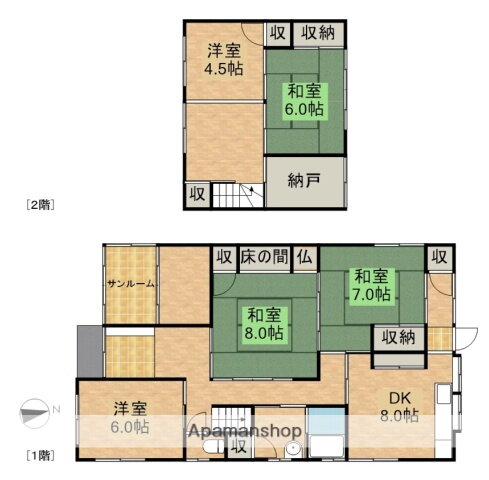 静岡県浜松市中央区米津町 浜松駅 5DK 一戸建て 賃貸物件詳細