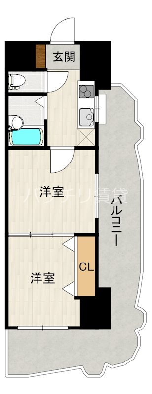 福岡県福岡市博多区博多駅前１ 博多駅 2K マンション 賃貸物件詳細