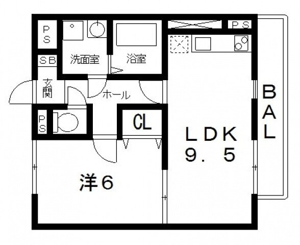 アムールレオ 2階 1LDK 賃貸物件詳細