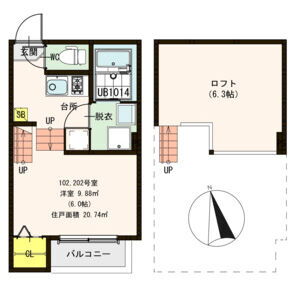 宮城県仙台市若林区南小泉字八軒小路 河原町駅 ワンルーム アパート 賃貸物件詳細