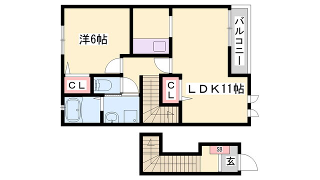 兵庫県三木市志染町広野１ 志染駅 1LDK アパート 賃貸物件詳細