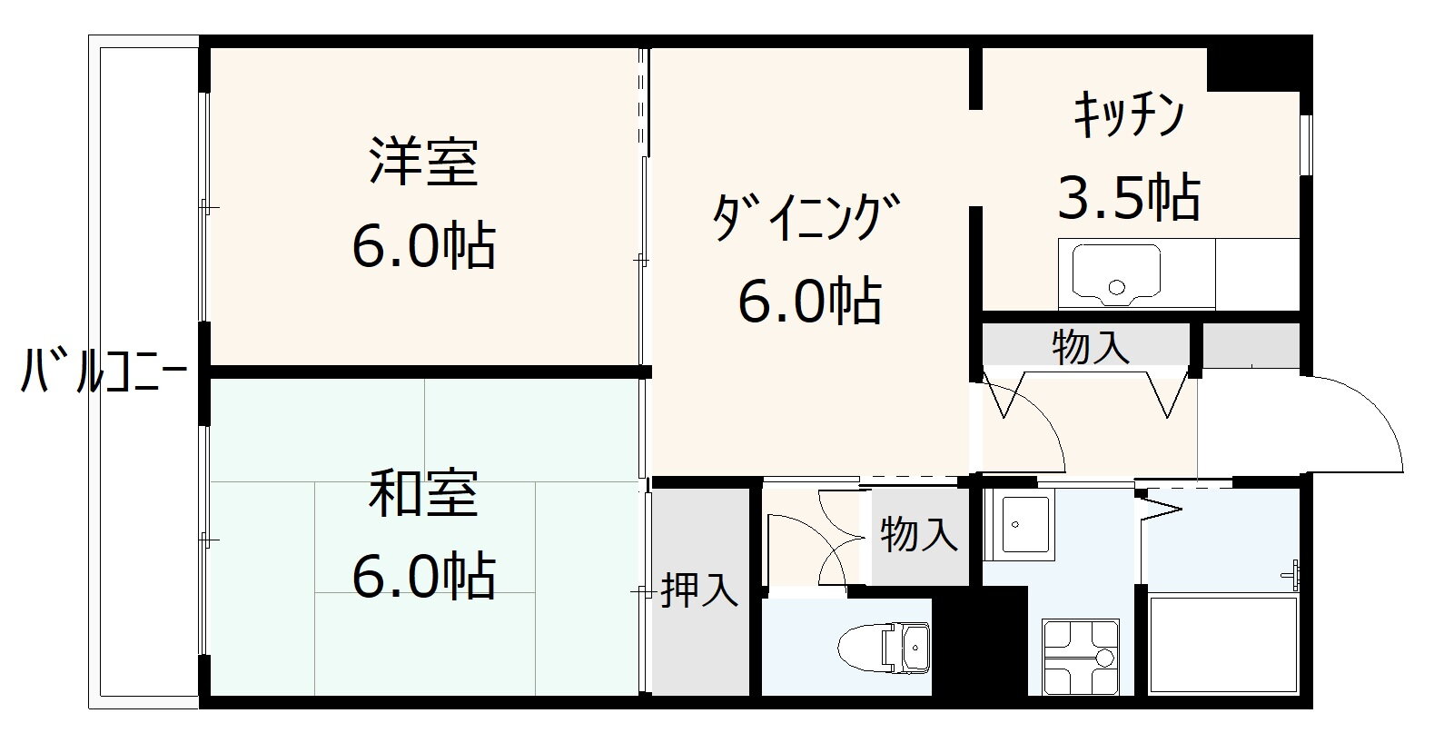 シルク・バレー 4階 2DK 賃貸物件詳細