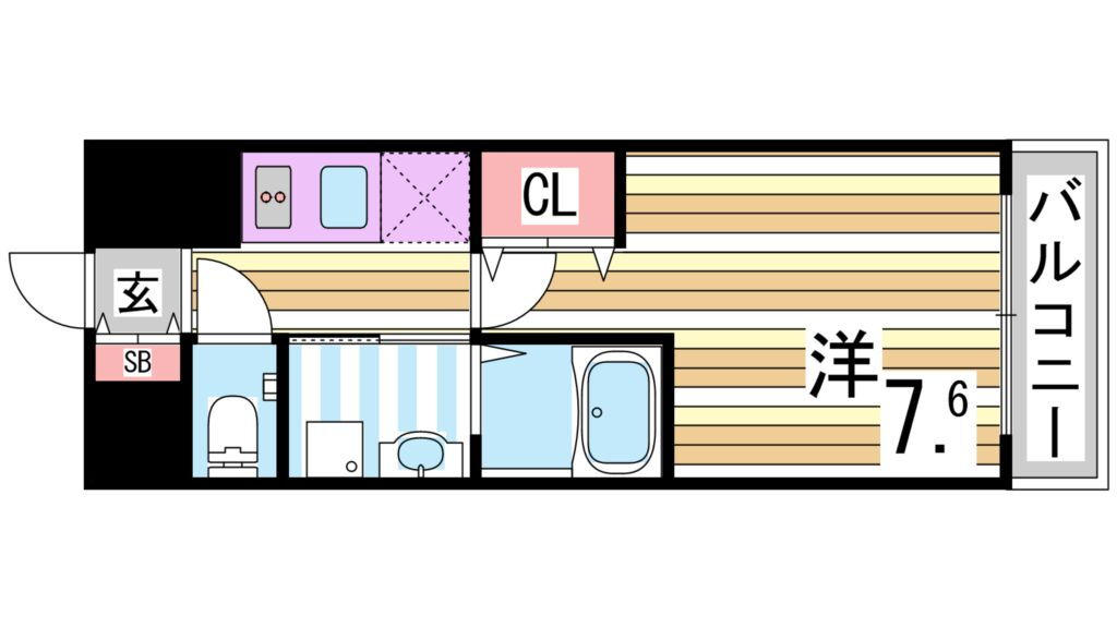兵庫県神戸市中央区御幸通２ 三ノ宮駅 1K マンション 賃貸物件詳細