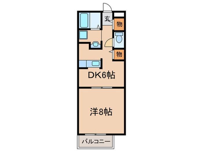 ジュネス 1階 1DK 賃貸物件詳細