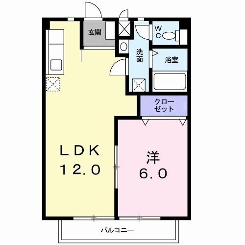 群馬県前橋市富士見町原之郷 群馬総社駅 1LDK アパート 賃貸物件詳細