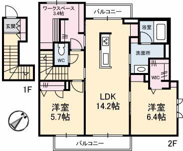 岡山県倉敷市西阿知町新田 西阿知駅 2SLDK アパート 賃貸物件詳細