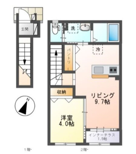 埼玉県さいたま市北区宮原町４ 宮原駅 1LDK アパート 賃貸物件詳細