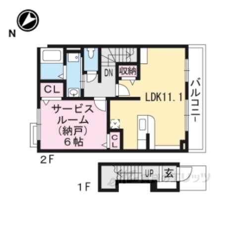 滋賀県守山市伊勢町 栗東駅 1LDK アパート 賃貸物件詳細