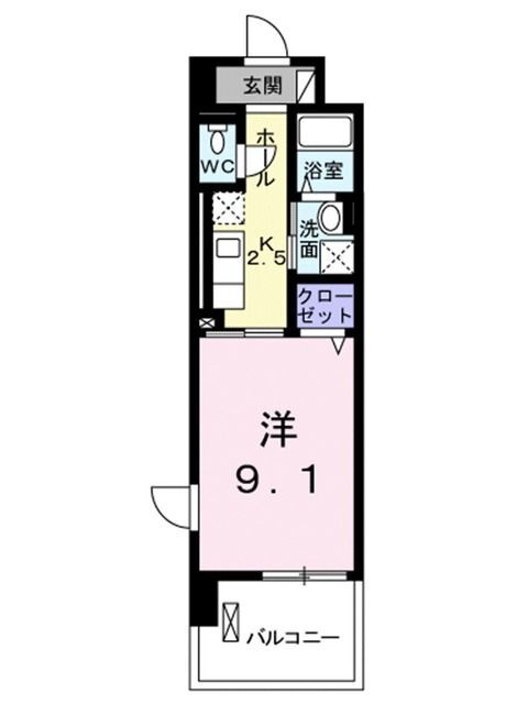 ベル・オーブＩＩ 4階 1K 賃貸物件詳細