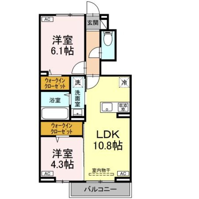 グレイス　ヴェリテ 1階 2LDK 賃貸物件詳細