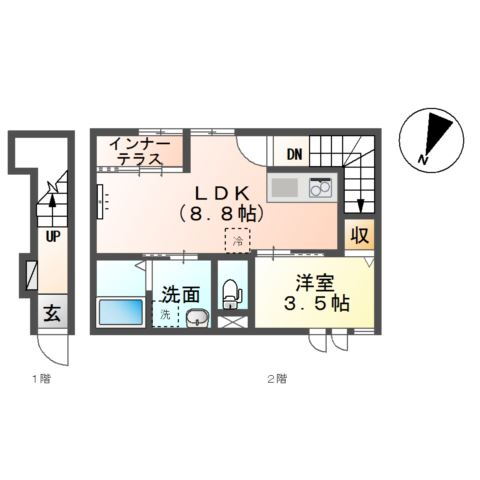 岐阜県土岐市泉町久尻 土岐市駅 1LDK アパート 賃貸物件詳細