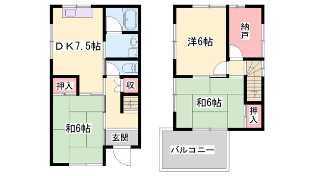兵庫県姫路市山野井町 山陽姫路駅 3SDK 一戸建て 賃貸物件詳細